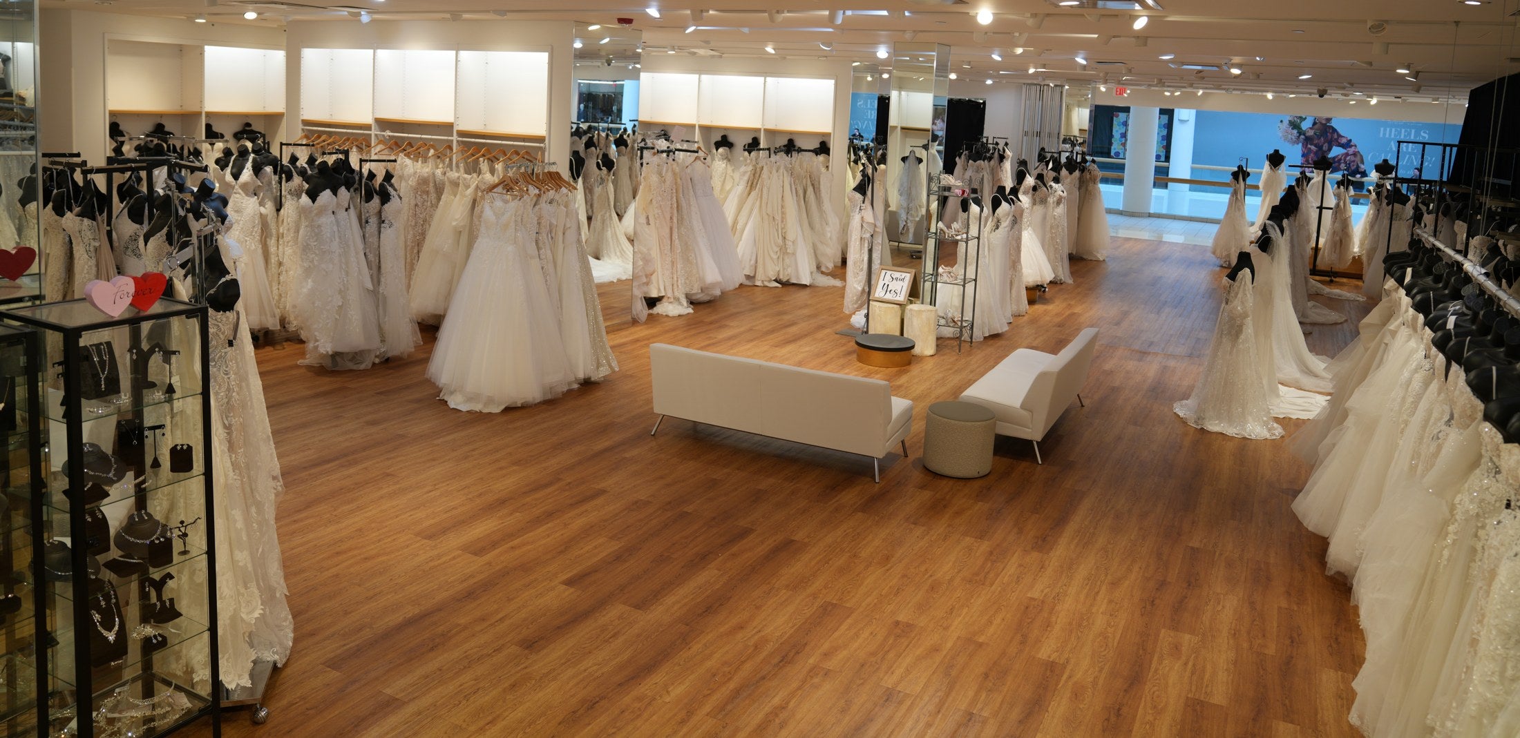 Inside the Azaria Bridal boutique